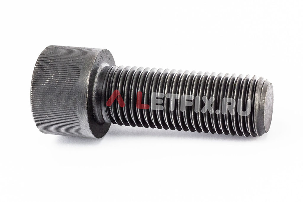 Полнорезьбовой винт DIN 912 М36х100 с цилиндрической головкой с внутренним шестигранником без покрытия класса прочности 12.9