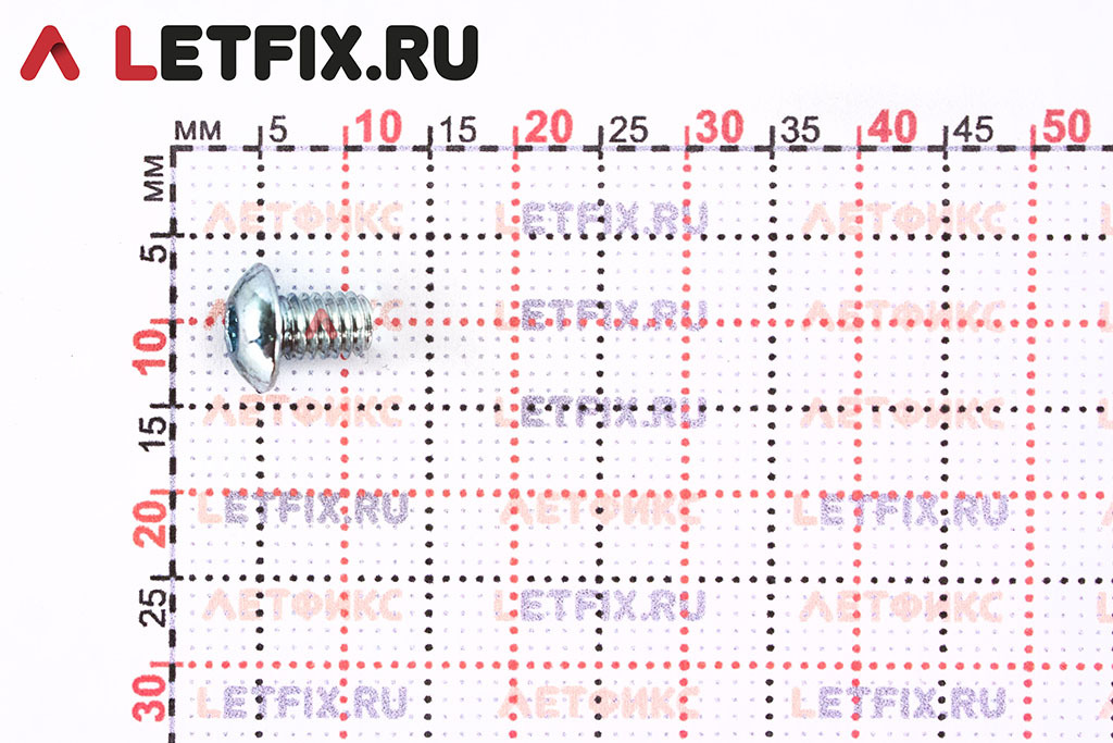 Размеры винтов высокой прочности 10.9 ISO 7380 М4х6 цинк