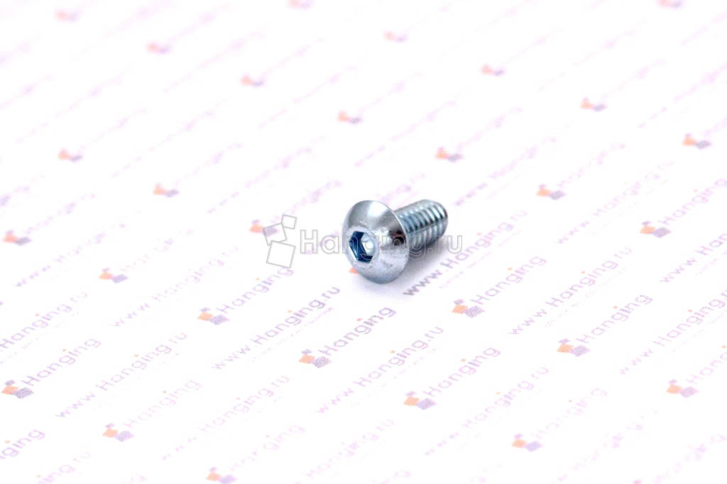 Высокопрочные оцинкованные винты ISO 7380-1 М4х10 класса прочности 10.9 с полукруглой головкой и внутренним шестигранником с полной резьбой — аналог М4*10 ГОСТ ИСО ГОСТ 28963-9