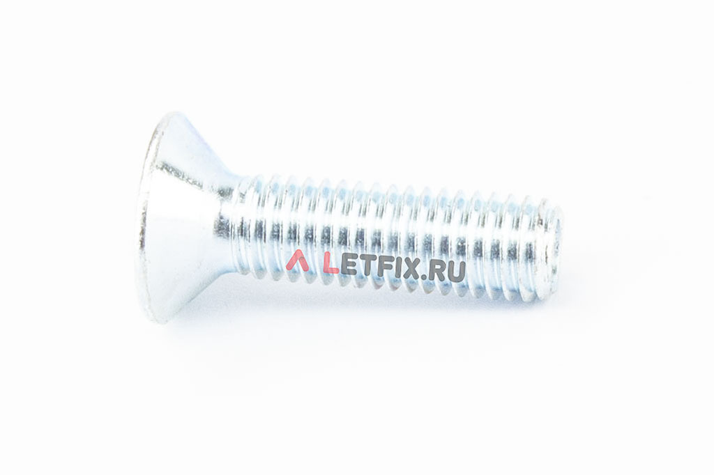 Оцинкованный винт М8*30 DIN 7991 класса прочности 8.8 (потайная головка и шлиц внутренний шестигранник (Inbus).