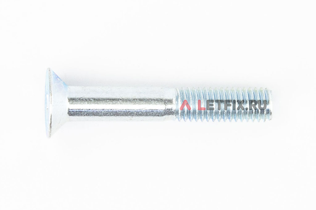 Винт DIN 7991 М8х50 zn класса прочности 8.8. Винты потай М8х50 ИСО 10642 8.8 цинк под шестигранный ключ.