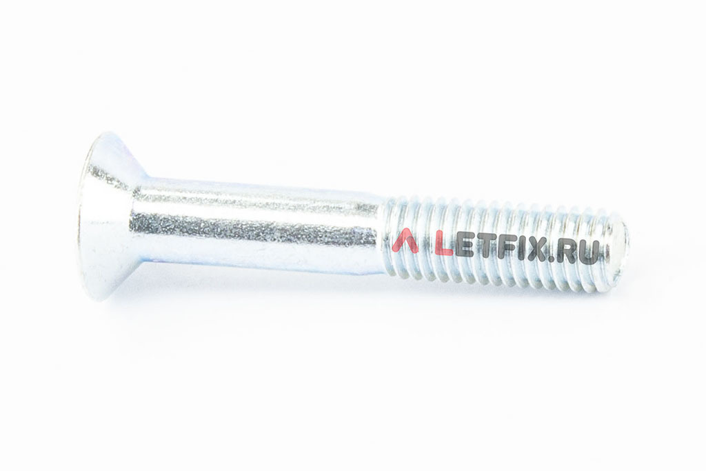 Оцинкованный винт потай под шестигранник М8х50 DIN 7991 8.8 н/р с неполной резьбой для сборочных работ