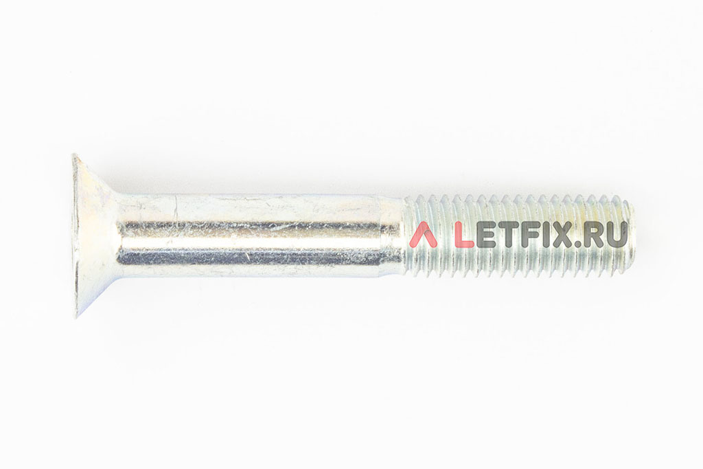 Винт DIN 7991 М12х80 zn класса прочности 8.8. Винты потай М12х80 ИСО 10642 8.8 цинк под шестигранный ключ.