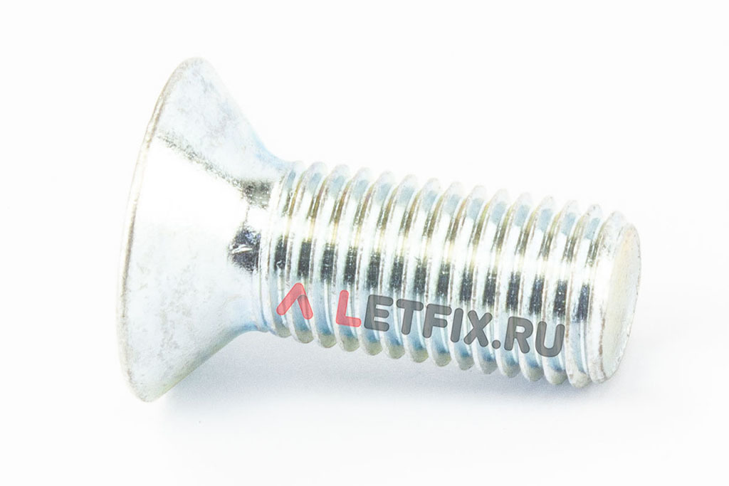 Оцинкованный винт М16*40 DIN 7991 класса прочности 8.8 (потайная головка и шлиц внутренний шестигранник (Inbus).