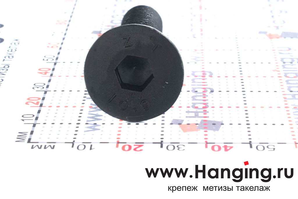 Винты М12*55 ДИН 7991 класса прочности 10.9 (М12*55 10.9 ГОСТ Р ИСО 10642 (ISO 10642).