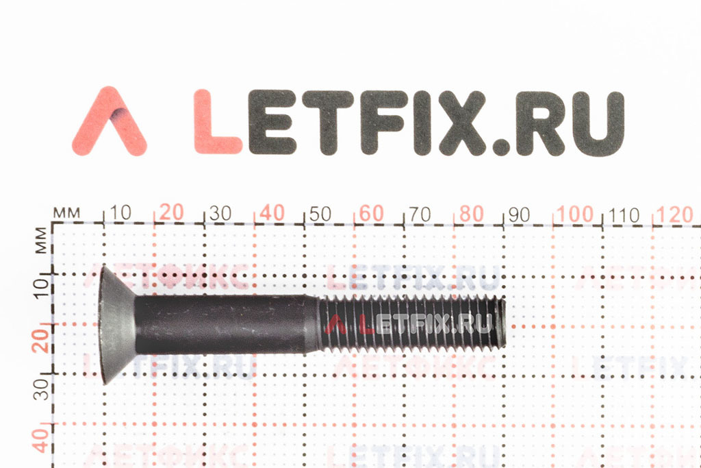 Размеры винта М12х80 DIN 7991 10.9 с потайной головкой и внутренним шестигранником (винты М12*80 10.9 ГОСТ Р ИСО 10642-2012 (ISO 10642) с неполной резьбой