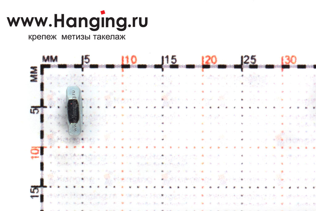 Высота оцинкованной гайки М3 DIN 439-2 (DIN 439 Form B)