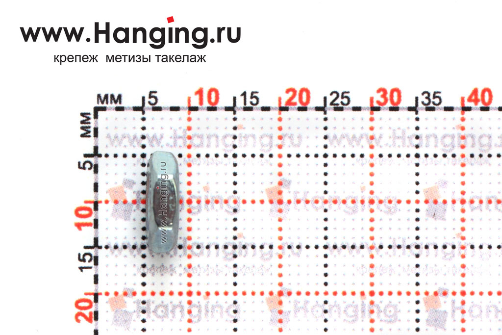 Высота оцинкованной гайки М6 DIN 439-2 (DIN 439 Form B)