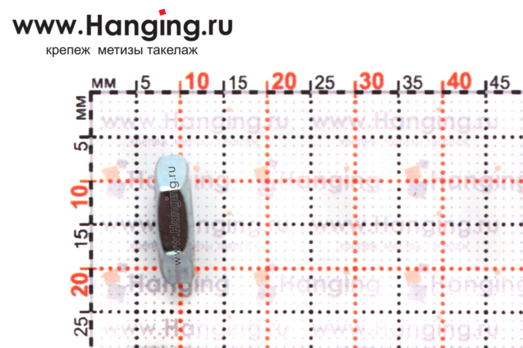 Высота оцинкованной гайки М8 DIN 439-2 (DIN 439 Form B)