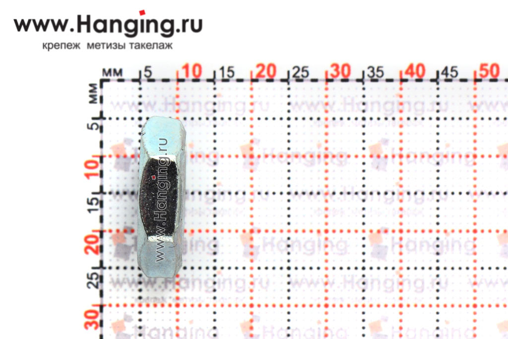 Высота оцинкованной гайки М12 DIN 439-2 (DIN 439 Form B)