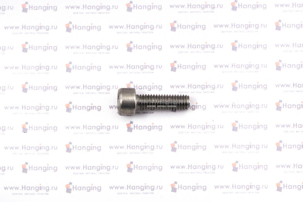 Полнорезьбовой винт DIN 912 М5х16 A2 из нержавеющей стали с цилиндрической головкой и внутренним шестигранником (ГОСТ 11738-84 и ИСО 4762)