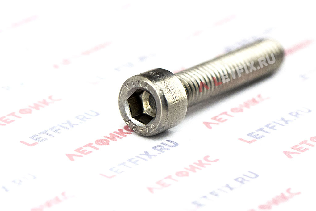 Полнорезьбовой винт DIN 912 М6х30 A2 из нержавеющей стали с цилиндрической головкой и внутренним шестигранником (ГОСТ 11738-84 и ИСО 4762)