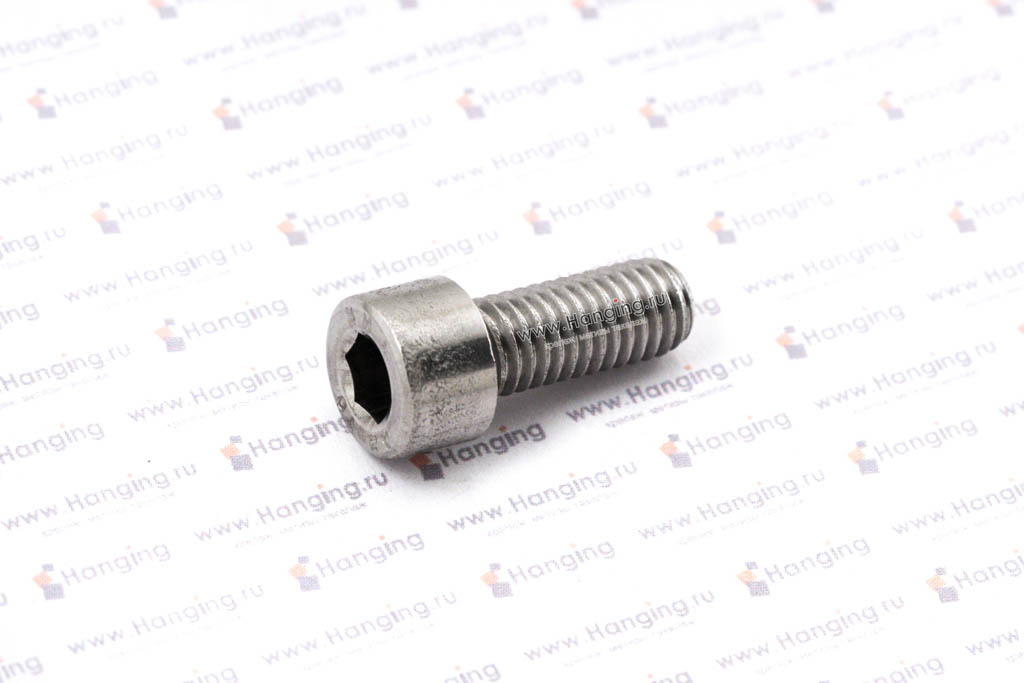 Винт DIN 912 M8x20 из нержавеющей стали A2 с полной резьбой. Винт М8х20 А2 ГОСТ 11738-84 08Х18Н10 с полной резьбой (ISO 4762 М8x20 A2).