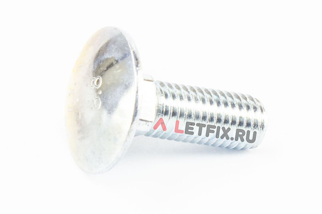 Мебельные болты М12х35 4.6 оцинкованные DIN 603