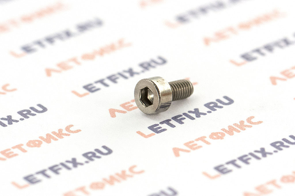 Полнорезьбовой винт DIN 912 М3х6 A2 из нержавеющей стали с цилиндрической головкой и внутренним шестигранником (ГОСТ 11738-84 и ИСО 4762)