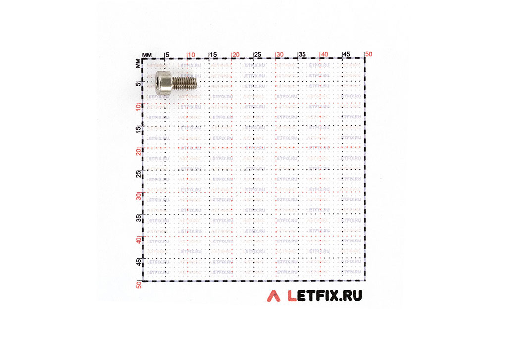 Размеры винта из нержавейки А4 с внутренним шестигранником DIN 912 М3х6 А4 (ISO 4762 М3x6 A4 (ГОСТ 11738 84)