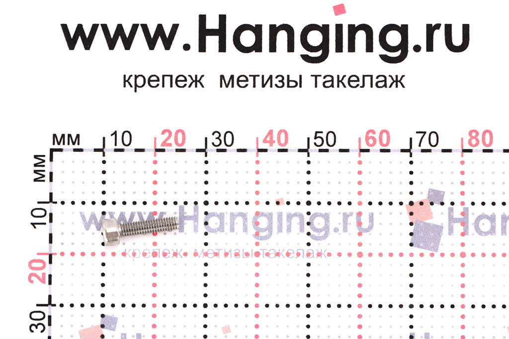 Размеры винта из нержавейки А4 с внутренним шестигранником DIN 912 М3х12 А4 (ISO 4762 М3x12 A4 (ГОСТ 11738 84)