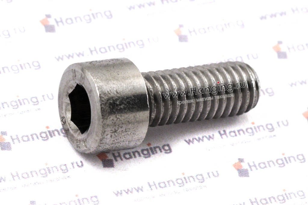 Нержавеющий винт DIN 912 M8x20 A4 с полной резьбой. Винты из нержавейки М8х20 10Х17Н13М2 ГОСТ 11738-84 (ГОСТ Р ИСО 4762 М8х20 А4).