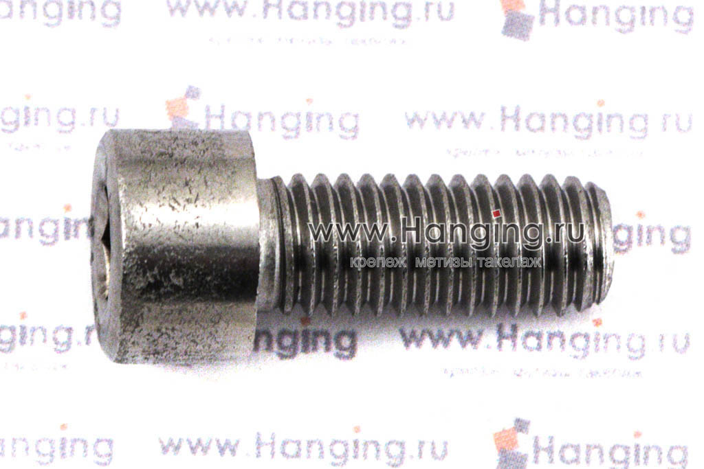 Полнорезьбовые нерж. винты DIN 912 M8x20 A4 с цилиндрической головкой и внутренним шестигранником из нержавейки А4 (AISI 316), аналог М8х20 ГОСТ 11738-84 и ISO 4762