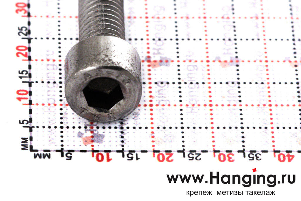 Винты с полной резьбой с внутренним шестигранником М8х20 А4 ГОСТ 11738-84 (10Х17Н13М2) (ГОСТ Р ИСО 4762-2012 М8х20 А4 (ISO 4762)