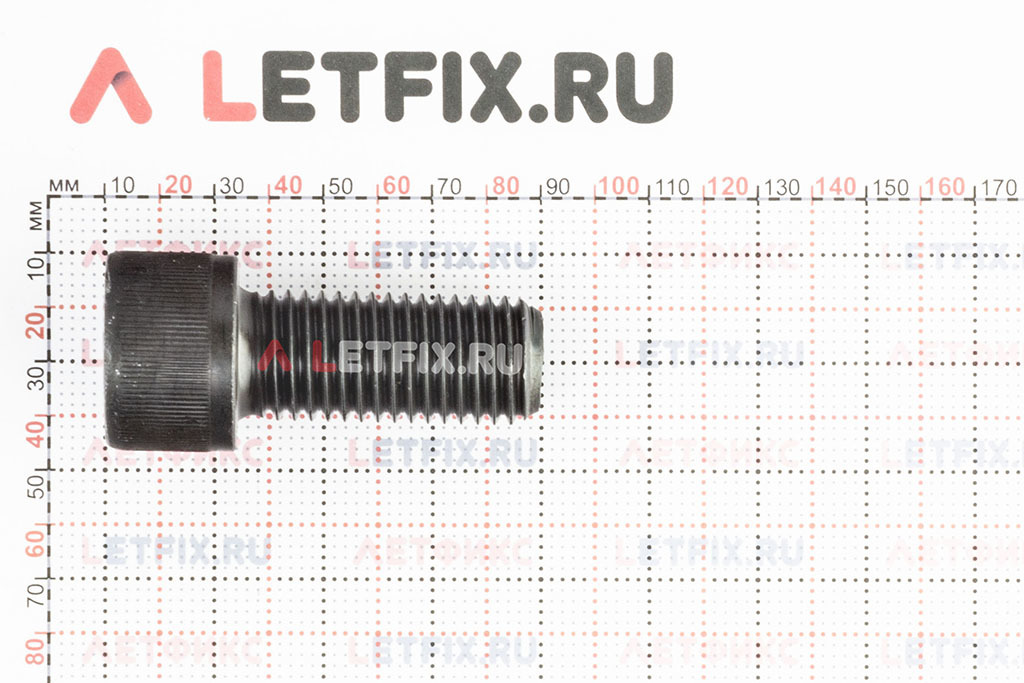 Размеры винта М24х55 с внутренним шестигранником без покрытия кл. пр. 12.9 DIN 912 (M24x55 12.9 ISO 4762)