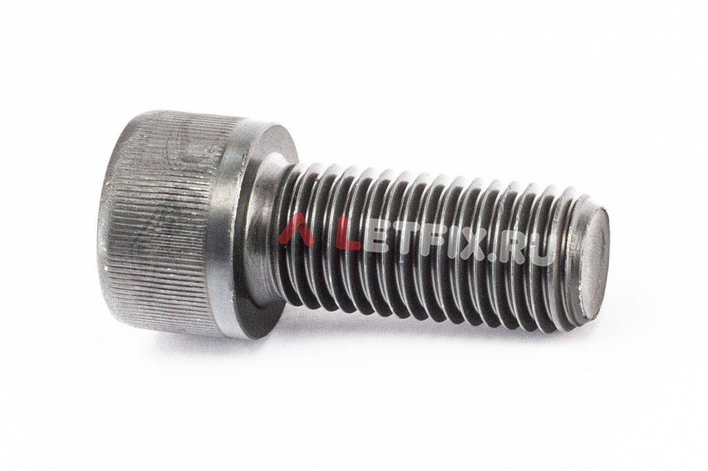 Полнорезьбовой винт DIN 912 М24х55 с цилиндрической головкой с внутренним шестигранником без покрытия класса прочности 12.9