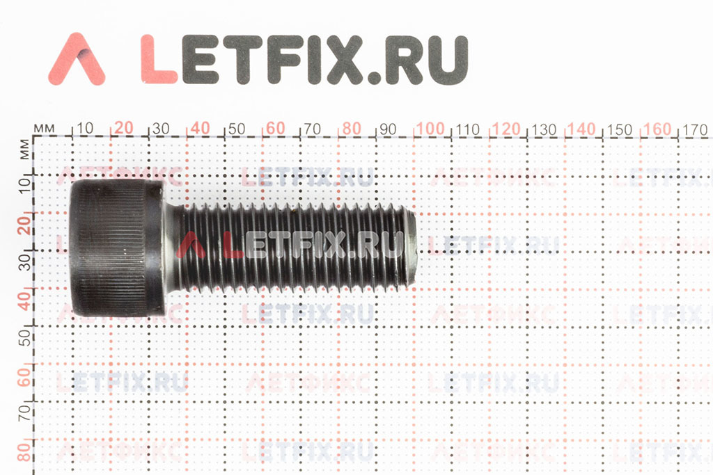Размеры винта М24х65 с внутренним шестигранником без покрытия кл. пр. 12.9 DIN 912 (M24x65 12.9 ISO 4762)