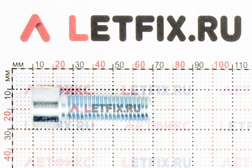Размеры винта М14х45 с внутренним шестигранником без покрытия кл. пр. 12.9 DIN 912 (M14x45 12.9 ISO 4762)