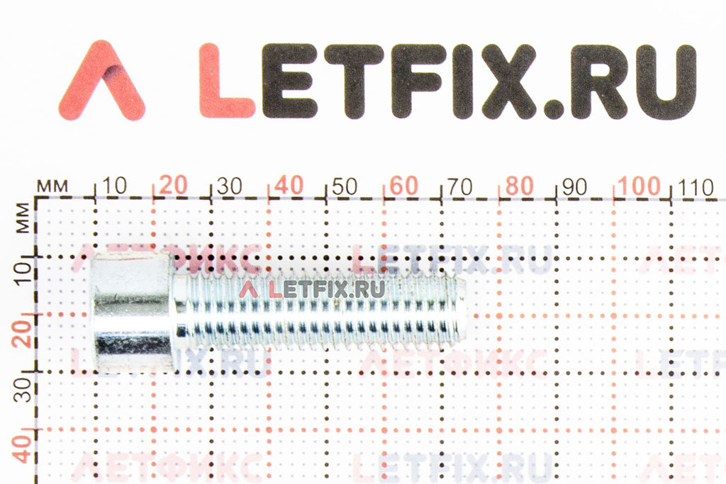 Размеры винта М14х50 с внутренним шестигранником без покрытия кл. пр. 12.9 DIN 912 (M14x50 12.9 ISO 4762)