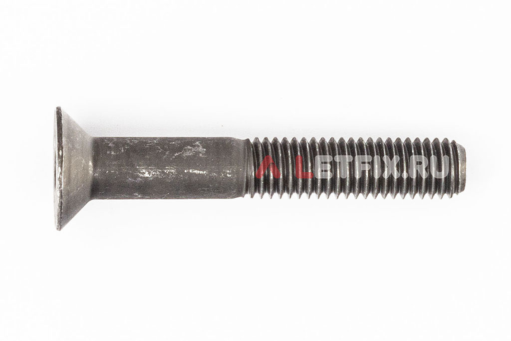 Высокопрочные винты М10*65 DIN 7991 10.9 с неполной резьбой с потайной головкой и шестигранным углублением под ключ . Винты М10*65 10.9 ГОСТ Р ИСО 10642 (ISO 10642) с неполной резьбой.