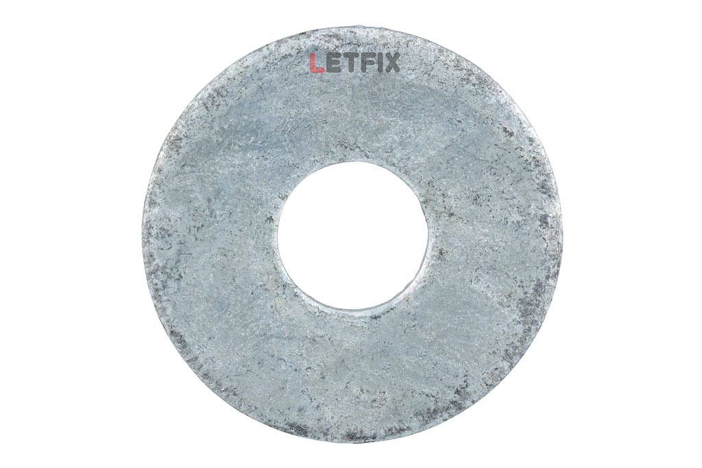 Шайба плоская увеличенная горячеоцинкованная М16 DIN 9021 (аналог плоской шайбы крупной серии М16 ГОСТ ISO 7093-1-2016 горячий цинк)