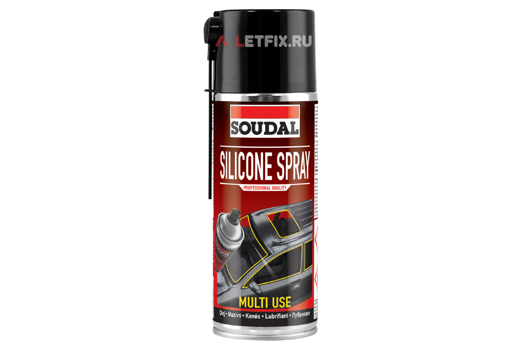 Технический силикон-спрей Soudal Silicone Spray 400 мл (134154) для понижения трения