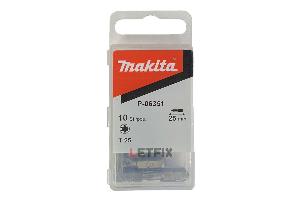 Упаковка бит для шлица-звездочки T25 Makita P-06351 T25х25