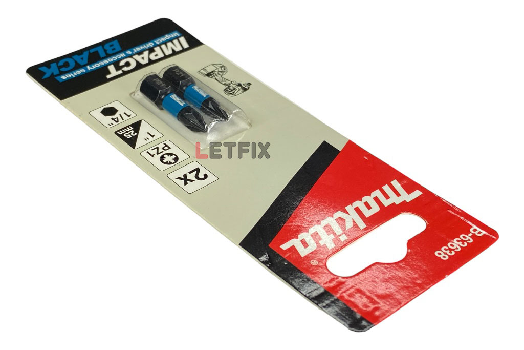 Упаковка бит для шлица-креста PZ1 Makita B-63638 PZ2х25 Impact Black