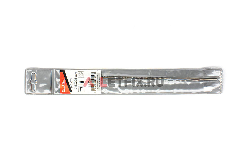 Упаковка длинного сверла по металлу Макита HSS-G 2,5*225 мм Р-63074