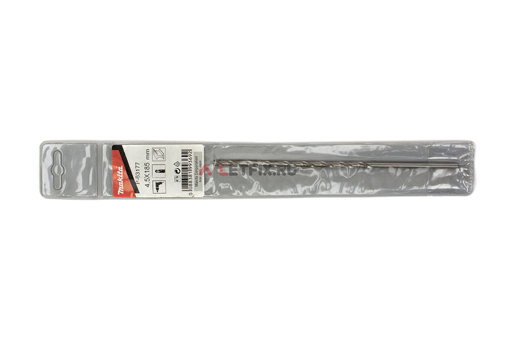 Упаковка длинного сверла по металлу Макита HSS-G 4,5*185 мм