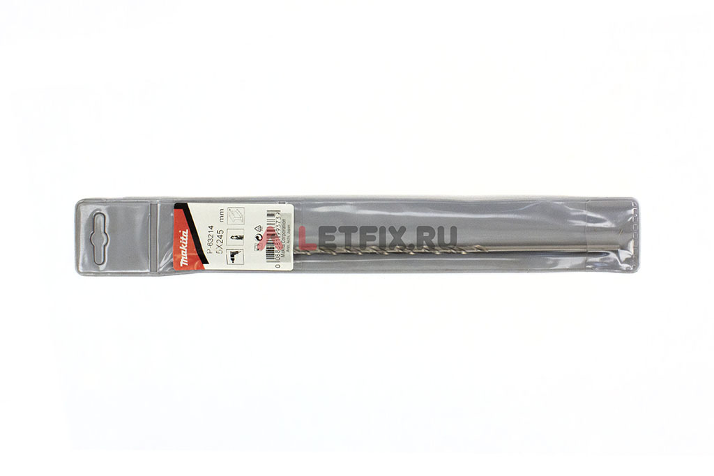 Упаковка длинного сверла по металлу Макита HSS-G 5*245 мм