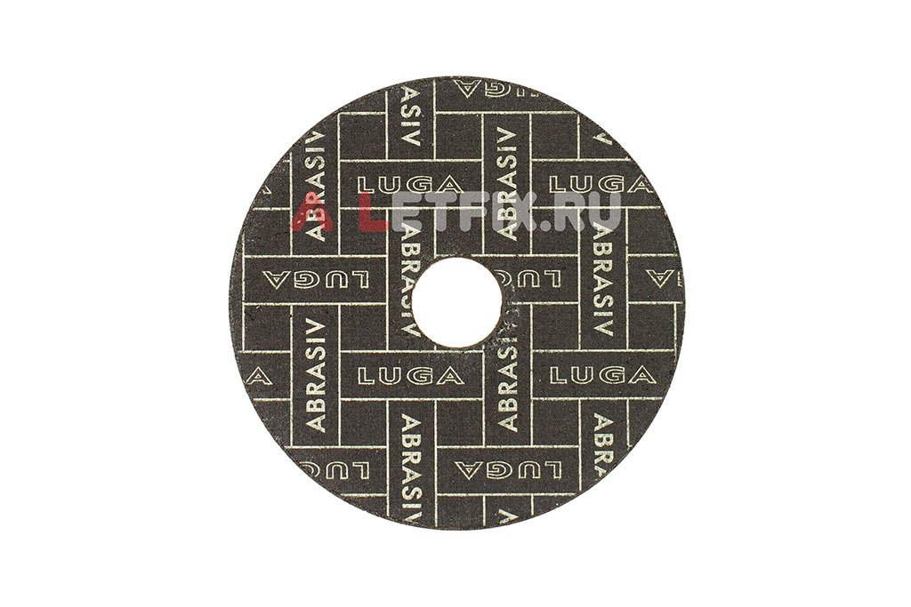 Обратная сторона круга по стали и металлу Луга (LUGA ABRASIV) 115*1,4*22,23 мм