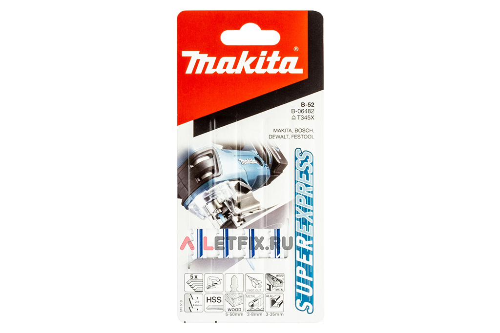  Makita B-52 B-06482 по пластмассе, по алюминию, по стали для лобзика
