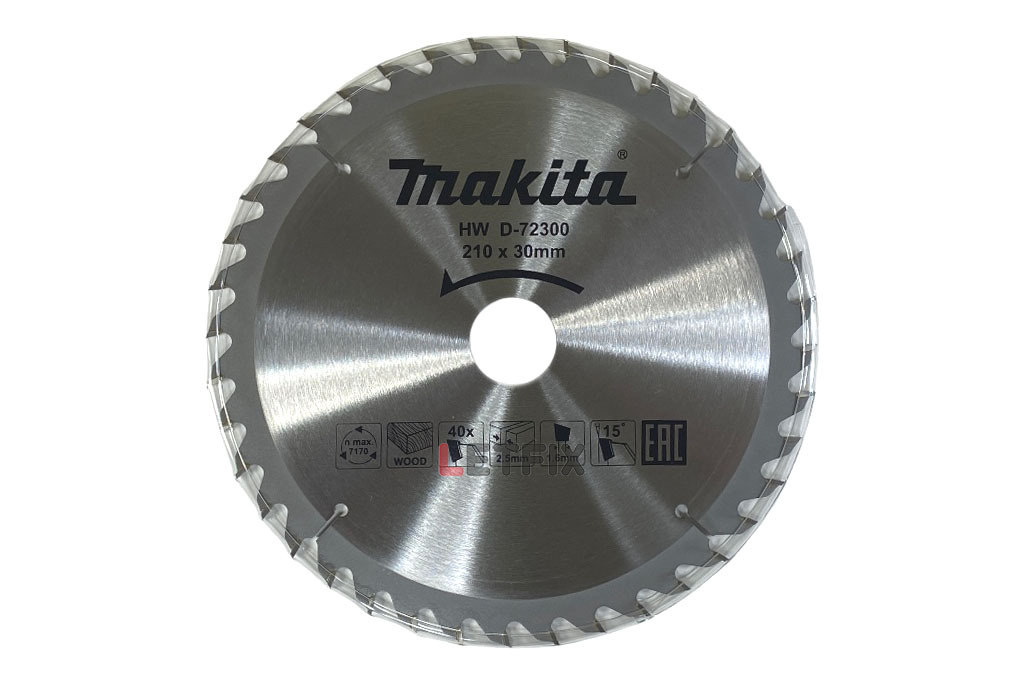 Диск пильный по дереву Makita D-72300 210х30х2,5/40 (210 мм 40 зубьев) серии Standard Макита