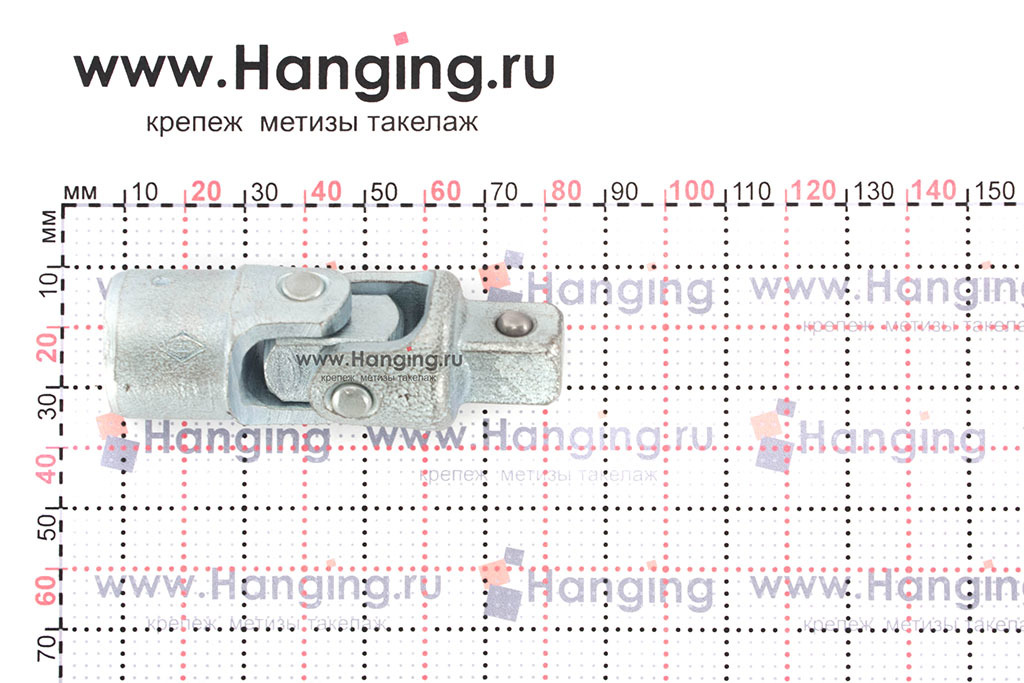 Размеры шарнира карданного для торцевых головок с квадратом 1/2