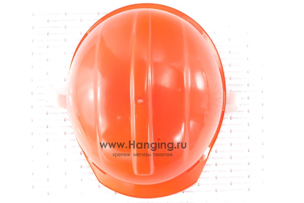 Каска для рабочих и монтажников (оранжевая)