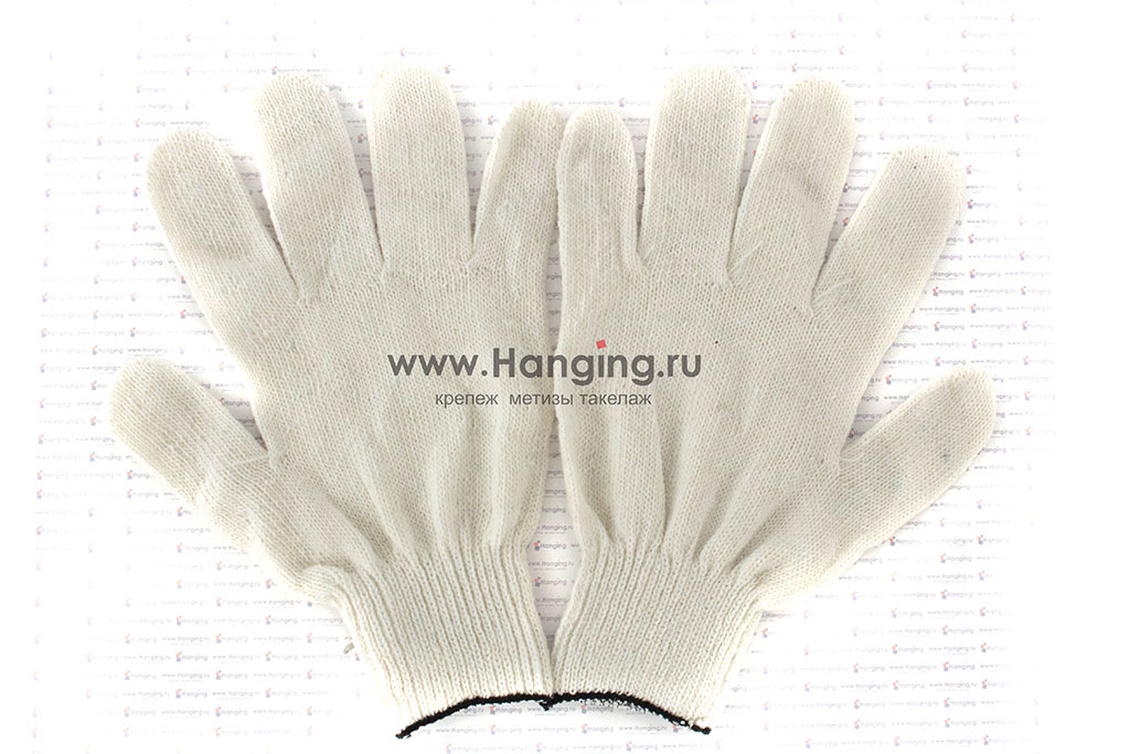 Х/б перчатки без пвх из 4 нитей