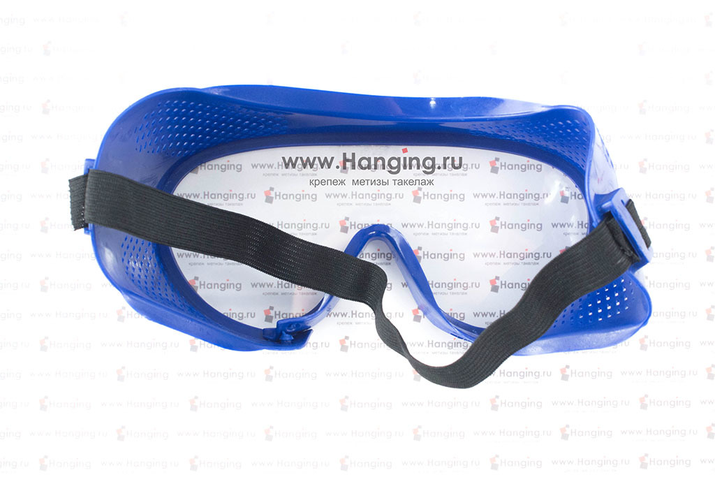 Строительные прозрачные защитные очки на резинке