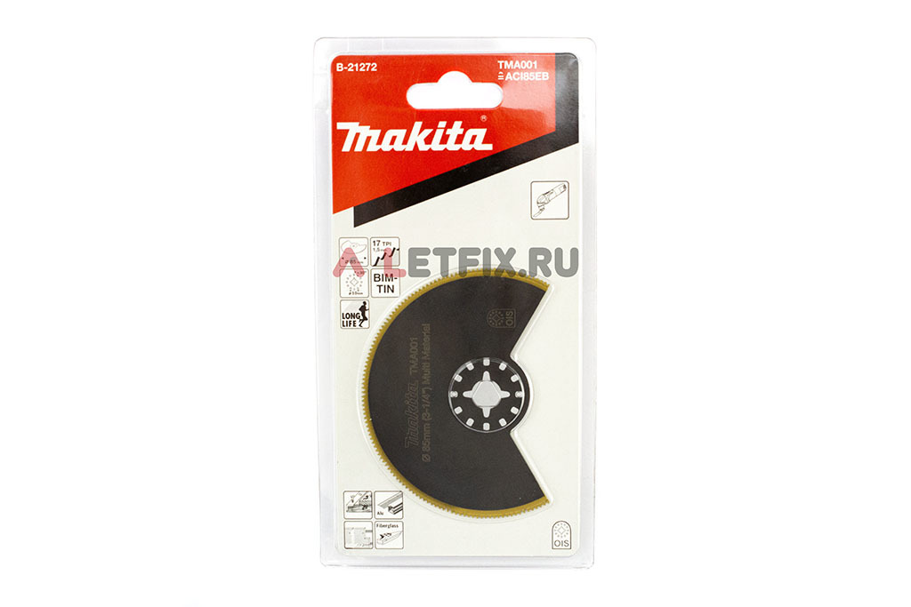 Универсальное дисковое пильное полотно 85 мм по дереву и металлу TMA001 Makita B-21272 для мультитула