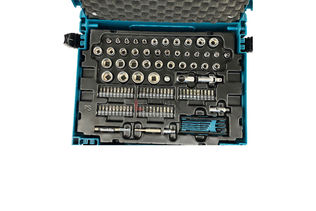 Набор ручного инструмента Makita E-08713 в пластиковом чемодане (кейсе) Makpac