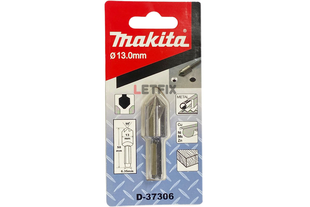 Зенковка Makita D-37306 13х50 мм с хвостовиком 1/4 дюйма (1/4