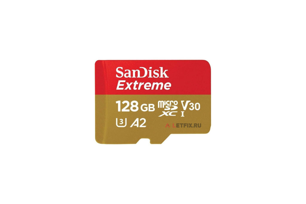 Карта памяти micro SD XC 128 GB SanDisk Extreme SDSQXA1-128G-GN6MA