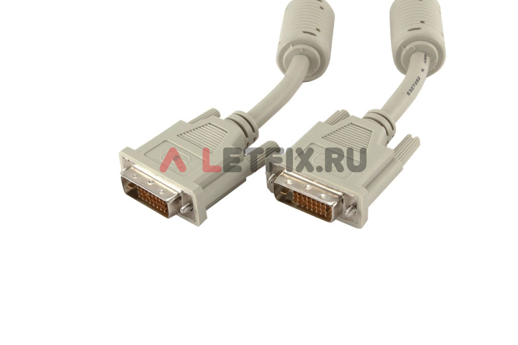 Кабель DVI-D-DVI-D 3 метра, серый