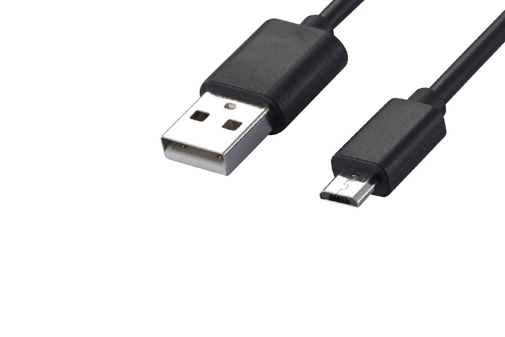 Кабель micro USB-USB 1 метр, чёрный